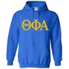 Theta Phi Alpha World Famous Greek Hoodie – Royal Blue with Gold Imprint(Royal Blue)