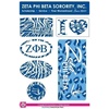 Zeta Phi Beta Animal Print Stickers