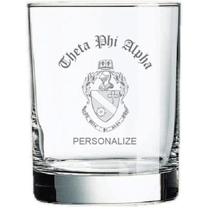 Greekgear Theta Phi Alpha Old Style Glass Transparent