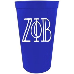 Greekgear Zeta Phi Beta Carson Giant Plastic Cup (Pack of 4)