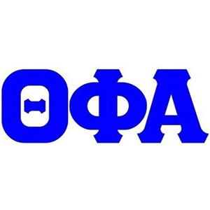 Theta Phi Alpha Big Greek Letter Window Sticker Decal 4 Inches Royal Blue(Royal Blue)