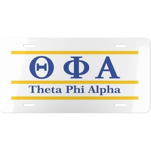 Theta Phi Alpha Lettered Lines License Covers