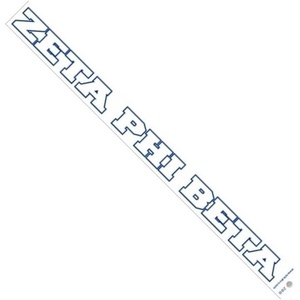 Zeta Phi Beta Long Window Decals Stickers