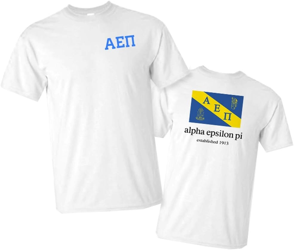 image:imageGreekgear Alpha Epsilon Pi Flag TShirtWhite