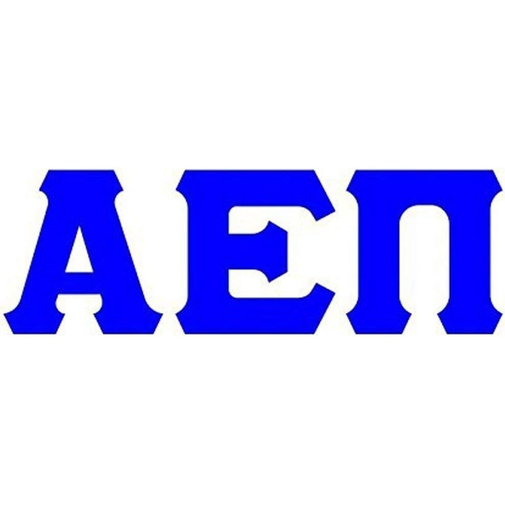 image:imageAlpha Epsilon Pi Big Greek Letter Window Sticker Decal 4 Inches Royal BlueRoyal Blue