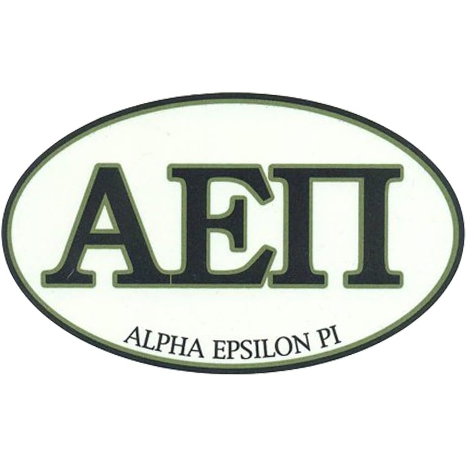 image:imageAlpha Epsilon Pi Euro Decal Oval Sticker