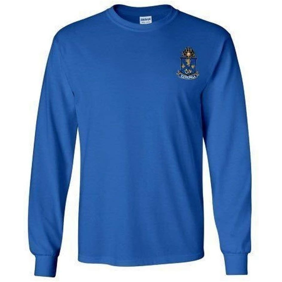 image:imageAlpha Epsilon Pi Fraternity Crest Longsleeve TeeRoyal Blue