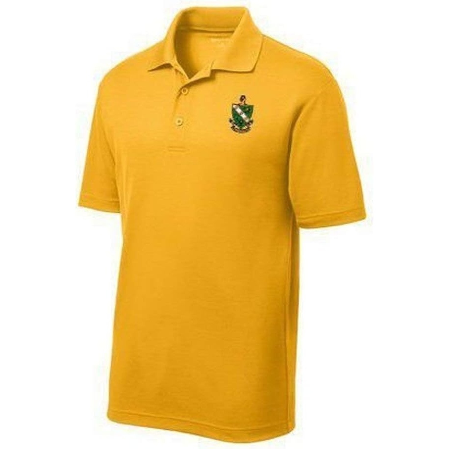 image:imageFarmhouse Fraternity Crest Shield Emblem PoloGold