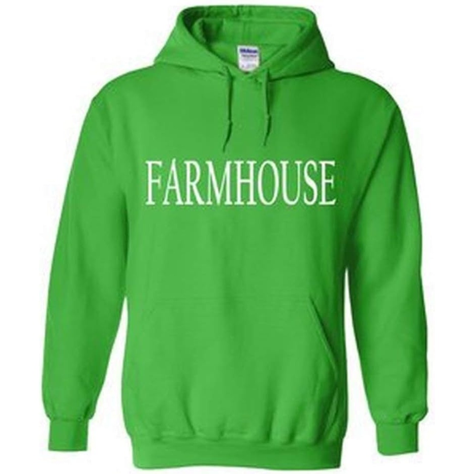 image:imageFarmhouse World Famous Greek Hoodie Kelly Green with White ImprintKelly Green