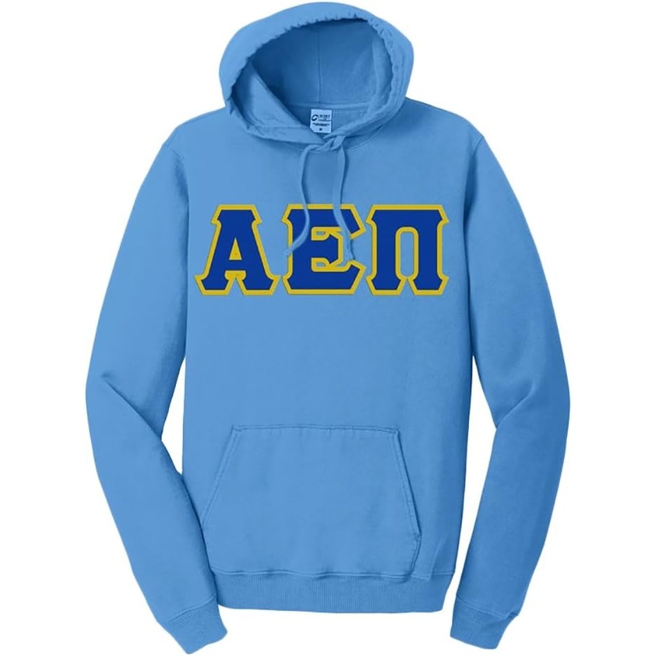 image:imageGreekgear Alpha Epsilon PI PigmentDyed Lettered Hooded SweatshirtBlue Moon