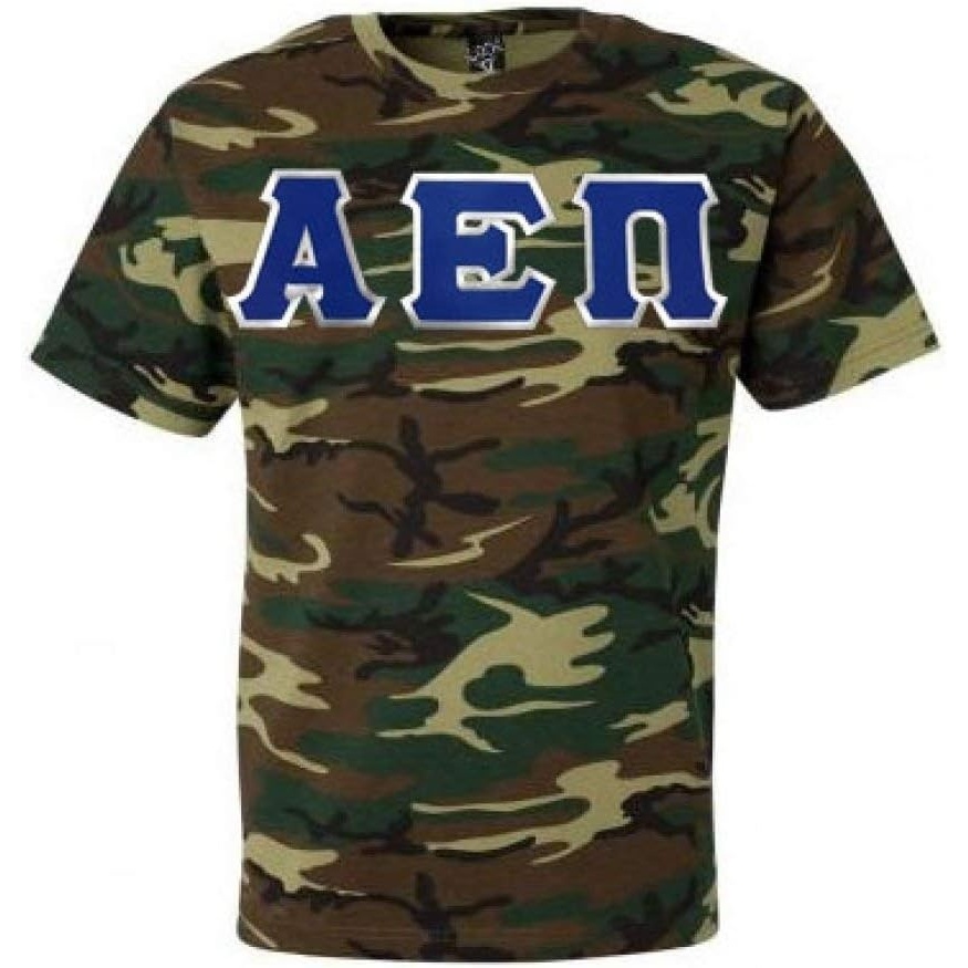 image:imageGreekgear Alpha Epsilon Pi Lettered Camouflage TShirtCamouflage