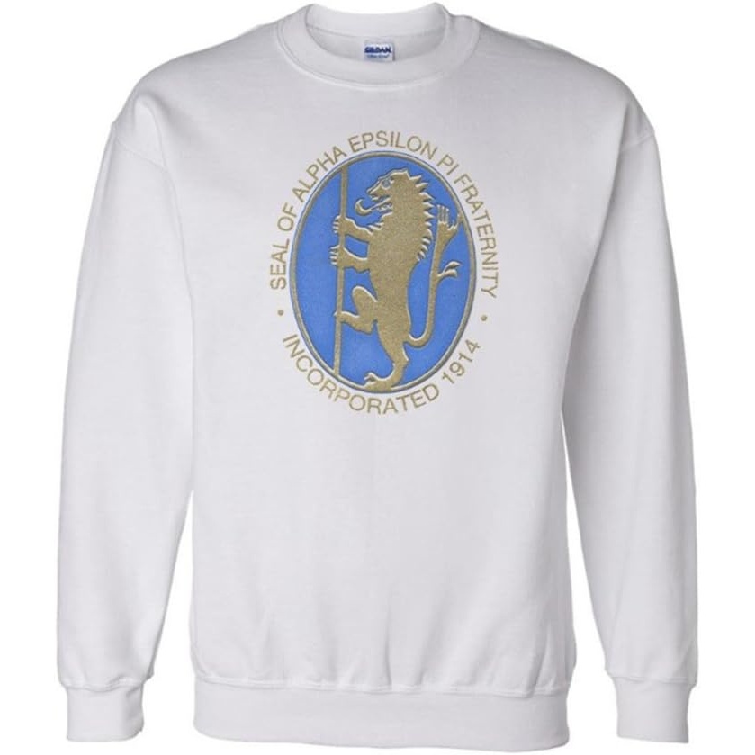 image:imageGreekgear Alpha Epsilon Pi Logo Crewneck SweatshirtLight Grey
