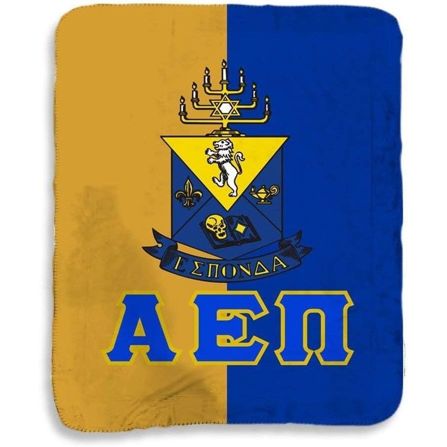 image:imageGreekgear Alpha Epsilon Pi Two Tone Sherpa Lap Blanket