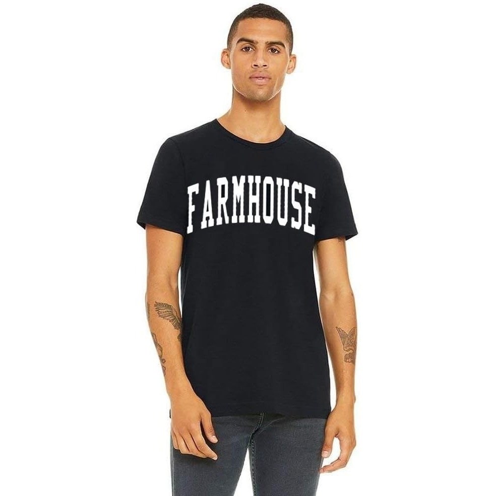 image:imageGreekgear Farmhouse Arched Letter TShirtBlack