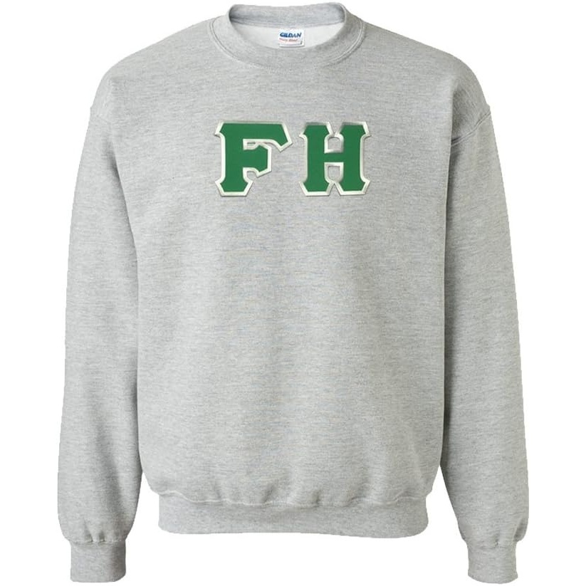 image:imageGreekgear Farmhouse Lettered CrewneckSports Grey