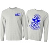 Alpha Epsilon Pi World Famous Crest Long Sleeve T-Shirt(Light Grey)