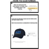 Personalized Alpha Epsilon PI Greek Line Hat(Navy Blue)