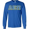 Alpha Epsilon PI Fraternity Crest Twill Letter Longsleeve Tee(Royal Blue)