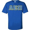Alpha Epsilon PI Fraternity Crest Twill Letter Tee(Royal Blue)