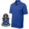 Greekgear Alpha Epsilon Pi Emblem Polo(True Royal)