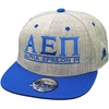 Greekgear Alpha Epsilon Pi Flatbill Snapback Hats Original(Heather/Royal Blue W/ Royal Blue Letter Color)