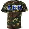 Greekgear Alpha Epsilon Pi Lettered Camouflage T-Shirt(Camouflage)