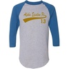 Greekgear Alpha Epsilon Pi Tail Year Raglan(Grey W/Royal Blue)