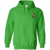 Greekgear Farmhouse Crest – Shield Emblem Hooded Sweatshirt(Kelly Green)