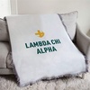 Greekgear Lambda Chi Alpha Logo Afghan Blanket Throw