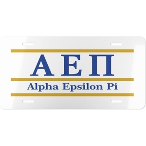 Alpha Epsilon Pi Lettered Lines License Covers