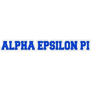 Alpha Epsilon Pi Long Window Sticker