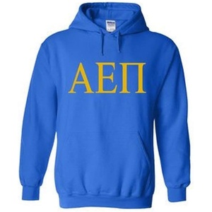 Alpha Epsilon Pi World Famous Greek Hoodie – Royal Blue with Gold Imprint(Royal Blue)