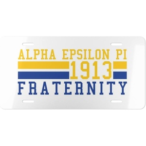 Alpha Epsilon Pi Year License Plates