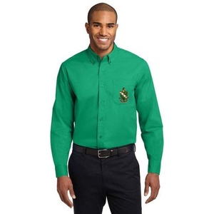 Farmhouse Fraternity Crest – Shield Long Sleeve Oxford(Court Green)