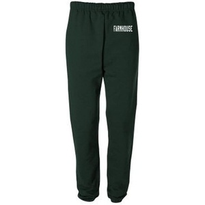 Farmhouse Greek Lettered Thigh Sweatpants(Forest Green)
