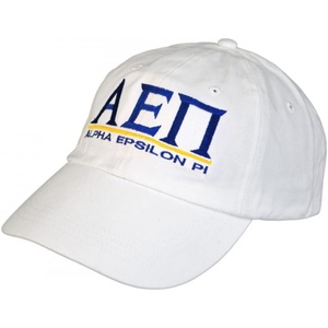 Greekgear Alpha Epsilon PI World Famous Line Hat(White)