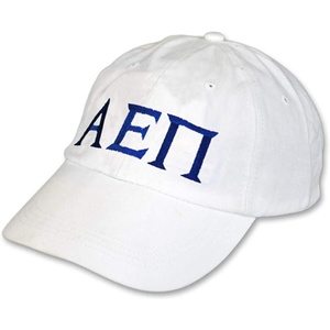 Greekgear Alpha Epsilon Pi Letter Hat(White)