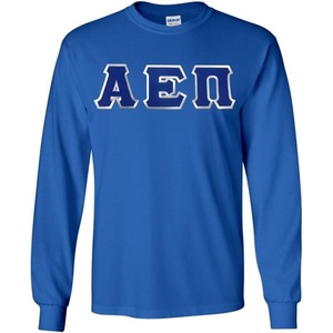 Greekgear Alpha Epsilon Pi Lettered Long Sleeve(Royal Blue)