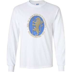Greekgear Alpha Epsilon Pi Logo Long Sleeve Tee(White)