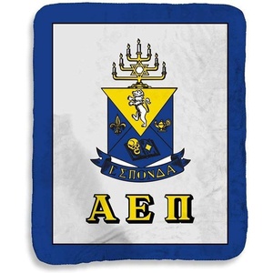 Greekgear Alpha Epsilon Pi Sherpa Lap Blanket