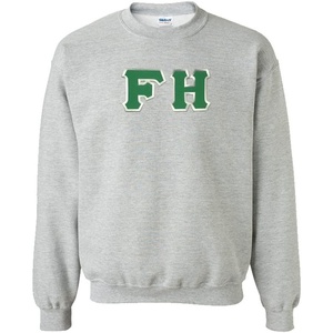 Greekgear Farmhouse Lettered Crewneck(Sports Grey)