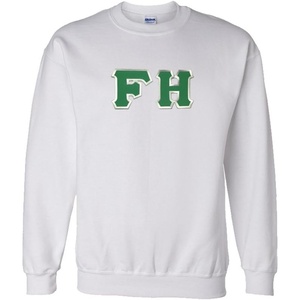 Greekgear Farmhouse Lettered Crewneck(White)