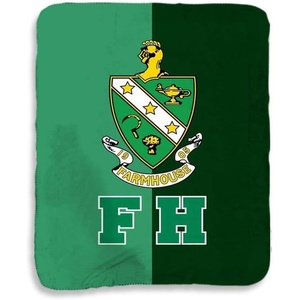 Greekgear Farmhouse Two Tone Sherpa Lap Blanket