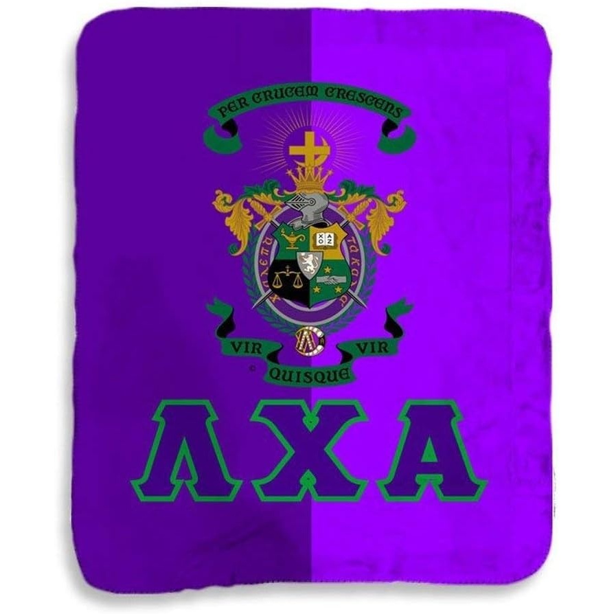 image:imageGreekgear Lambda Chi Alpha Two Tone Sherpa Lap Blanket