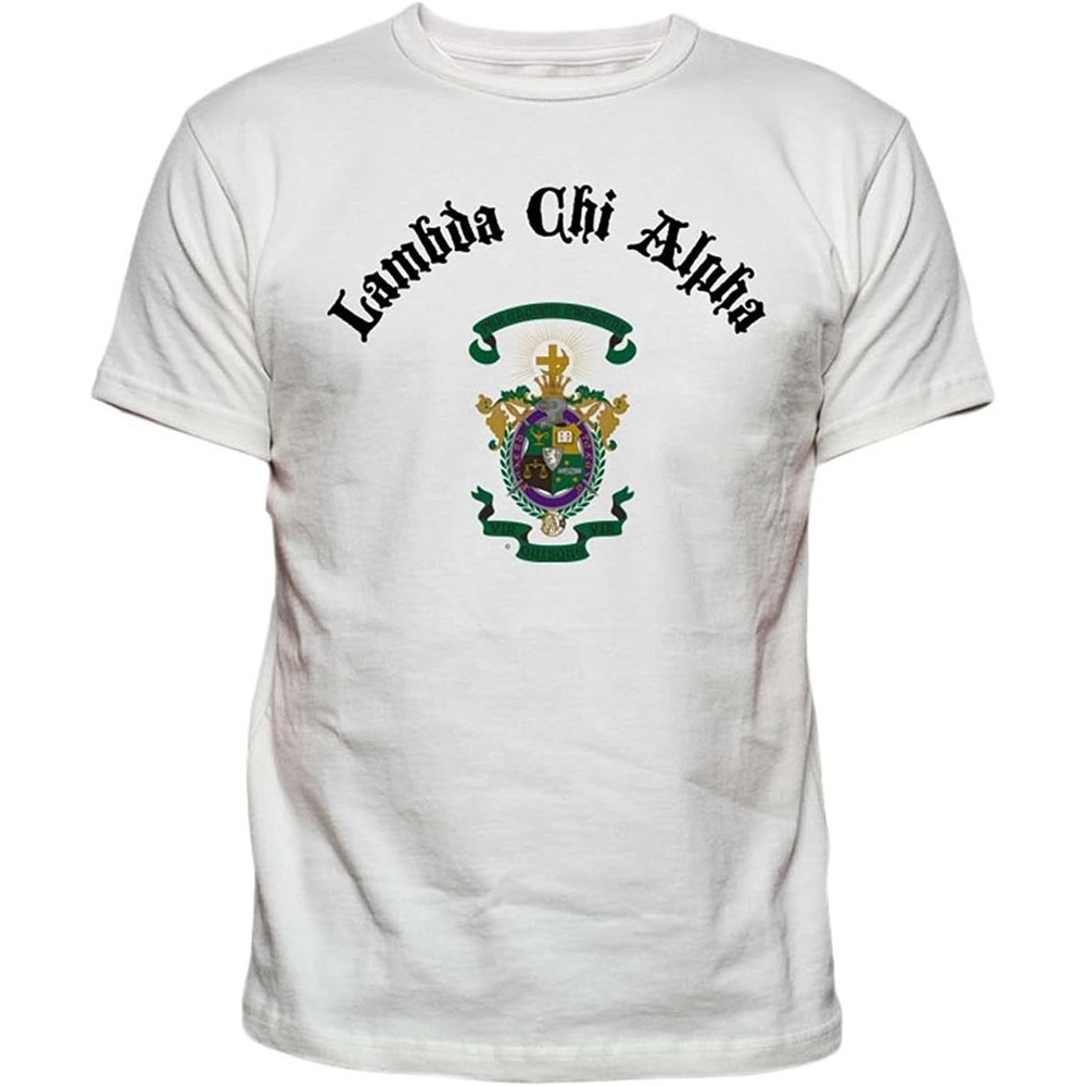 image:imageLambda Chi Alpha Vintage Crest TShirtWhite