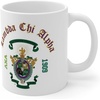 Greekgear Lambda Chi Alpha Crest & Year Ceramic Coffee Cup, 11oz