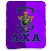 Greekgear Lambda Chi Alpha Two Tone Sherpa Lap Blanket