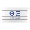 Theta Xi Lettered Lines License Covers