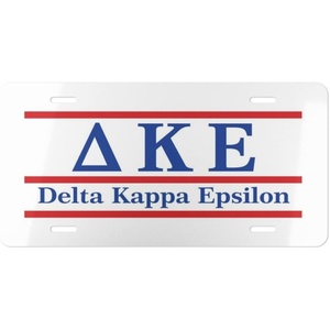 Delta Kappa Epsilon DKE Lettered Lines License Covers
