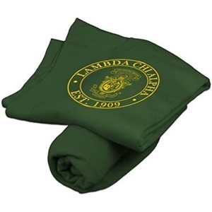 Greekgear Lambda Chi Alpha Sweatshirt Blanket Green